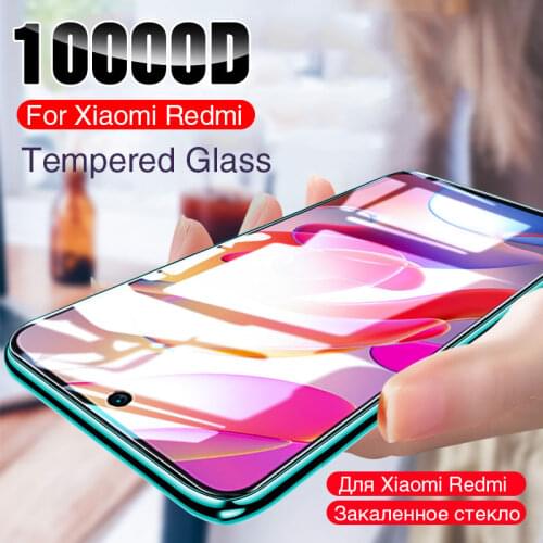 Full Cover Tempered Glass For Xiaomi Redmi Note 10 9 8 7 Pro 7A 8A 9A 8T Screen Protector Redmi 10X K30 K20 Pro Protective Glass