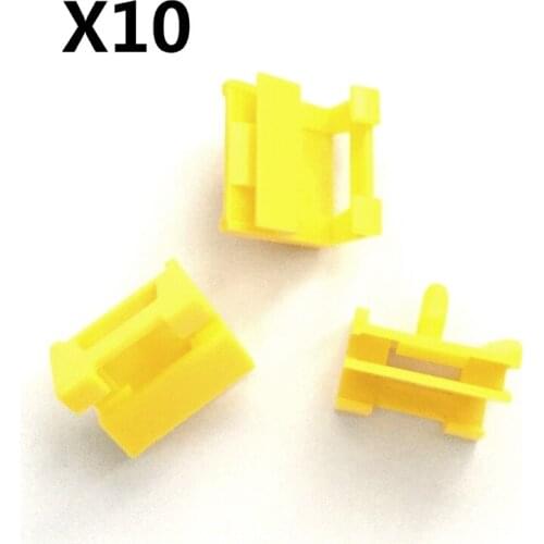 10 Pieces Rocker Moulding Nut Clip for BMW 51717066220 Yellow Nylon