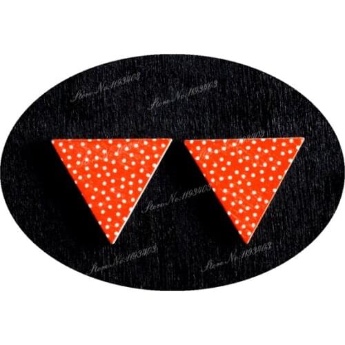 15 x 17mm Triangle Wood Laser Cut Cabochon beads to make DIY Rings, Earrings, Brooch, Necklace pendant