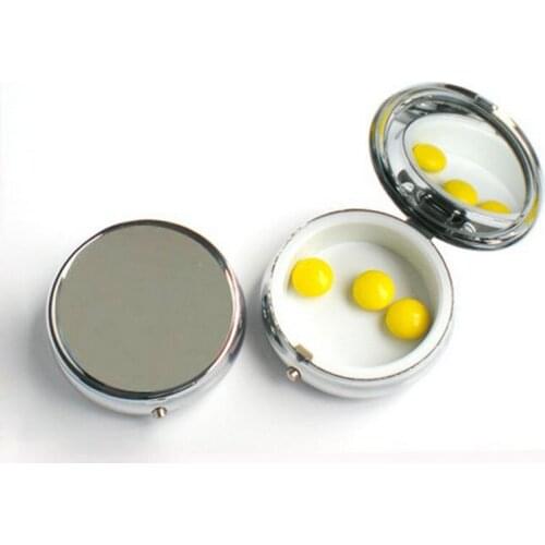 2013 NEW HOT Metal Pill boxes DIY Medicine Organizer container silver-1 compartment
