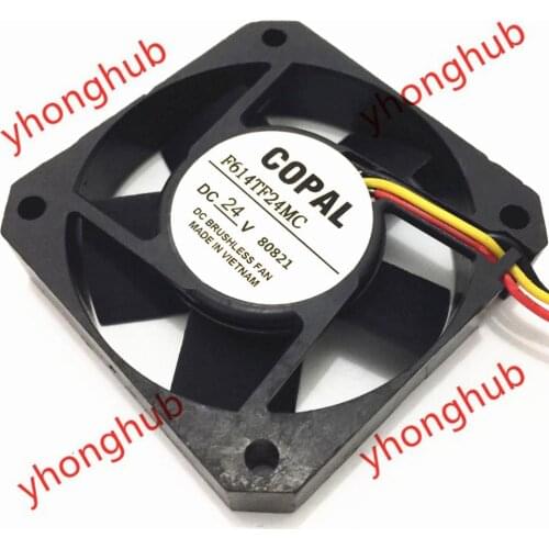 COPAL F614TF24MC DC 24V 60x60x15mm 3-Wire Server Square Fan