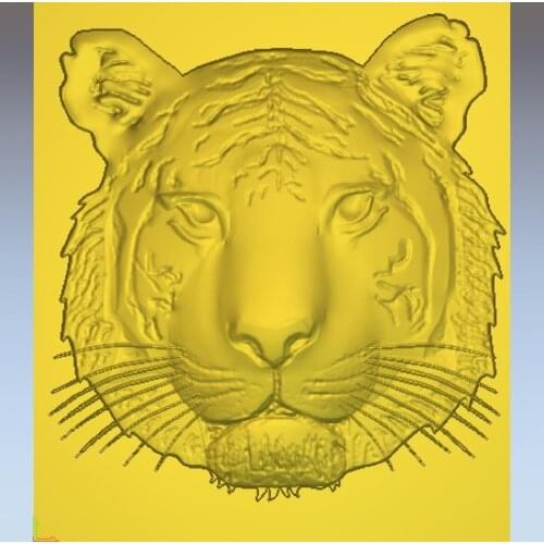 3d model relief for cnc in STL file format Tigar_01