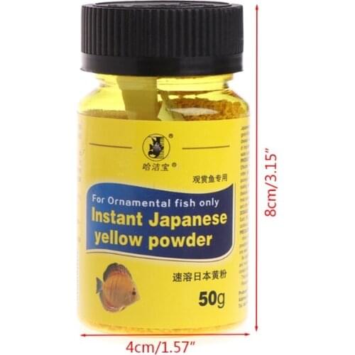 Aquarium Fish Tank 50g Instant Yellow Powder For Ornamental Fish Treat Bacterial P15F