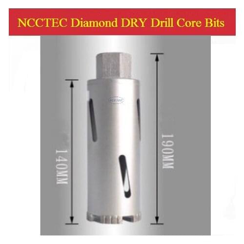 63mm*170mm Diamond DRY Drill Core Bits FREE shipping | 2.5'' floor wall coring tools crowns kits | DRY drill without water