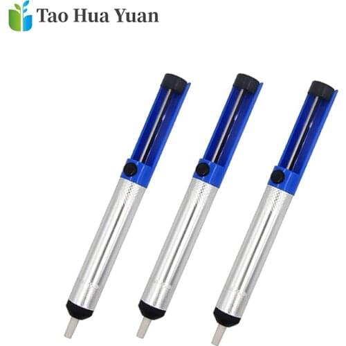 Aluminum Metal Desoldering Pump Suction Tin Gun Soldering Sucker Pen Removal Vacuum Soldering Iron Desolder Hand Welding Tools A