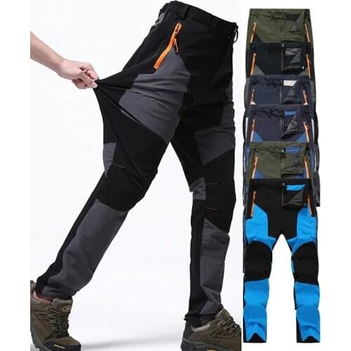 LOFTY STONE Breathable Waterproof Hiking Pants Running Men Summer Thin Elasticity Quick Dry Trousers Outdoor Climbing Pants