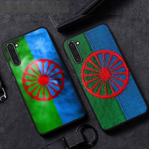 Gypsy Romani Roma Flag Phone Case For Samsung A51 A32 A52 A71 A50 A12 A21S S10 S20 S21 Plus Fe Ultra