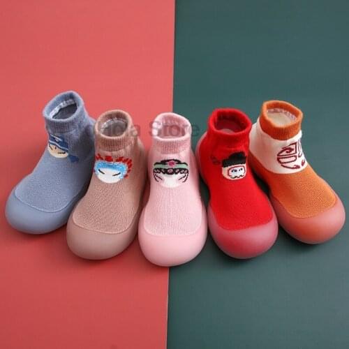 Children Anti-slip First Shoes Toddler Girls Sock Shoes Comfortable Soft Boys Rubber Sole Indoor Socks Infant Newborn Shoes