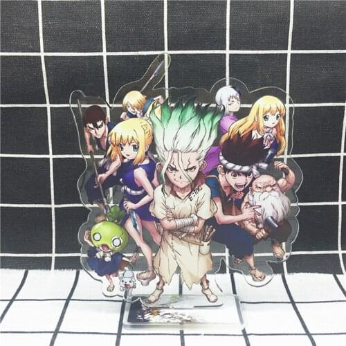 15cm Anime Dr. Stone Figures Acrylic Stand Model Toys Senkuu&Kohaku Action Figure Decoration Cosplay Anime Lovers Collect Gifts