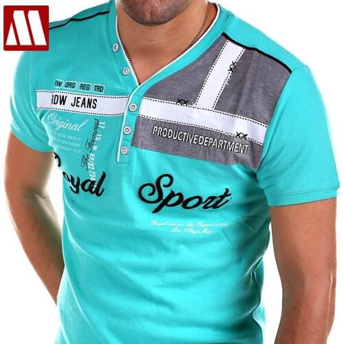 2021 Mens Knitted Cotton V-neck T-Shirt Short Sleeve Slim Fit Tops Tees Summer Assorted Colors Elastical Tee