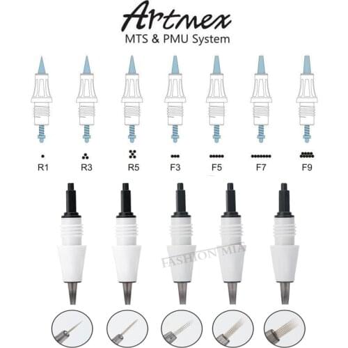 Artmex Tatoo machine cartridge needle PMU and MTS system premium tattoo needles for permanent makeup V11 V9 V8 V6 V3 machine