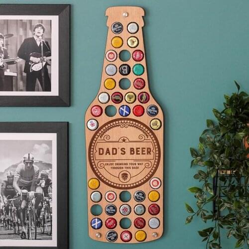Beer Bottle Cap Collecting Bracket Plate Beer Bottle Cap Collecting Rack Unique Design Wall Art Decoration