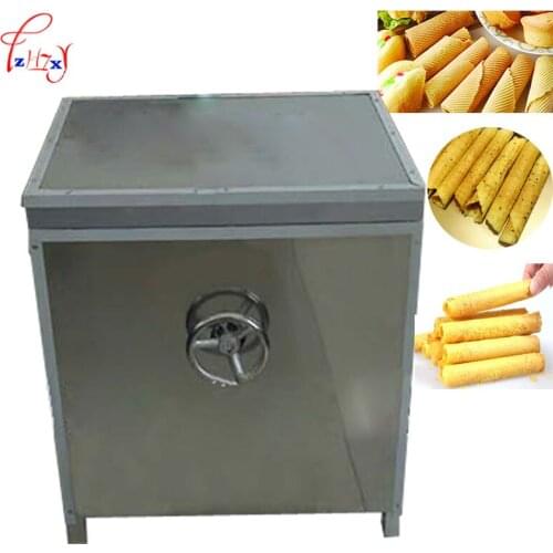 10kg/h Commercial egg rolls machine Egg waffle maker gas type Crispy Fried egg roll maker 1pc