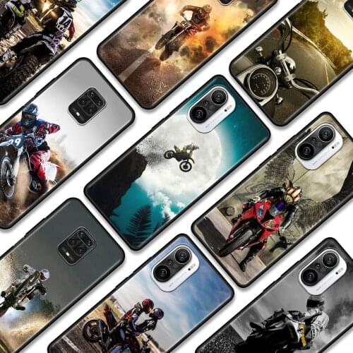 Moto Cross Motorcycle Sports Cover For Redmi K40 Pro Plus 9 9A 9C 9T Phone Shell For Xiaomi redmi Note 10 9 9S 8 9T 8T Caso