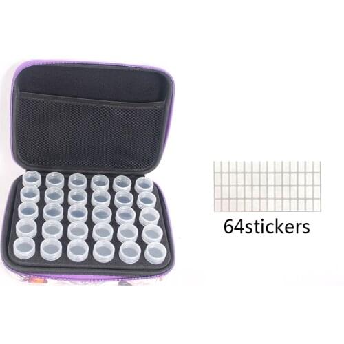 5D Diamond Painting Kits Accessories Tool Carry Case Box Container 30 Bottles Diamond Storage Bag Case Embroidery Mosaic