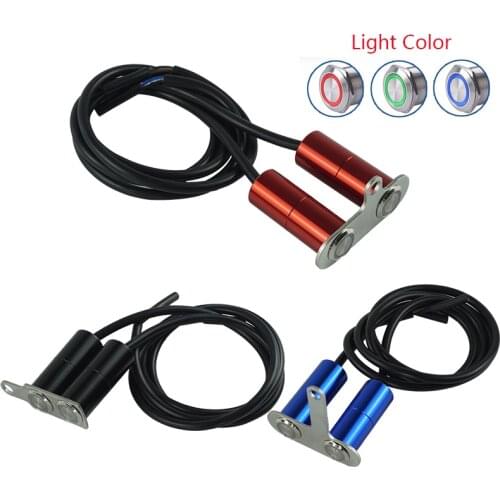Motorcycle Switch Handlebar Adjustable Mount Waterproof ON-OFF Button For Headlight Fog Light Horn Start Kill Switch with LED