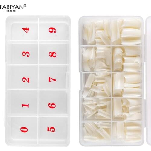 10 Cells Plastic Storage Case Container Organizer Empty Box For 100pcs/500pcs False Tips Rhinestone Nail Art Manicure Tools