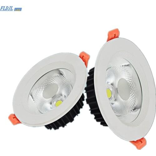 Dimmable LED ceiling downlight COB 5W7W9W12W15W18W clothing store engineering embedded home lighting