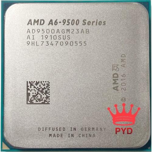 AMD A6-Series A6-9500 A6 9500 A6 9500B 3.5 GHz Dual-Core CPU Processor AD9500AGM23AB/ AD950BAGM23AB Socket AM4