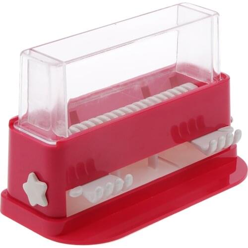 Swab Brush Storage Box Eyelashes Extension Lash Glue Removing Bursh Box Red