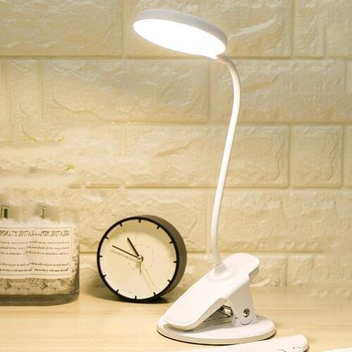 LED Desk Lamp Bedroom Desk 360 Degrees Adjustable Reading Lamp Gooseneck Clip Night Light USB portable lamp