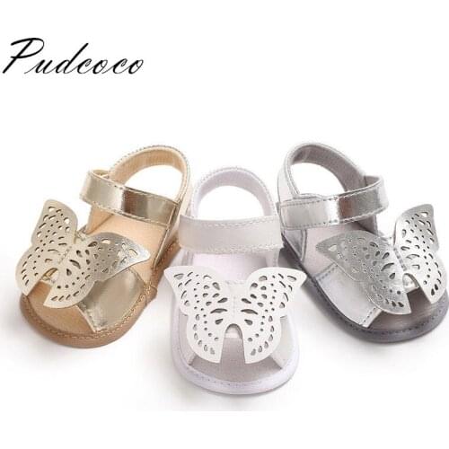 Newborn Infant Kid Baby Boy Girl Soft Sole Crib Shoes Cute Butterfly Summer Baby Child Shoes 0-18 Months
