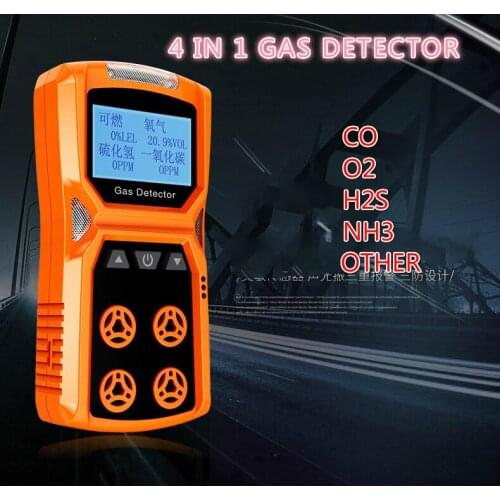 Poisonous Harmful Combustible Oxygen Carbon Monoxide Hydrogen Sulfide Ammonia Concentration Tester Detector Testing Instrument