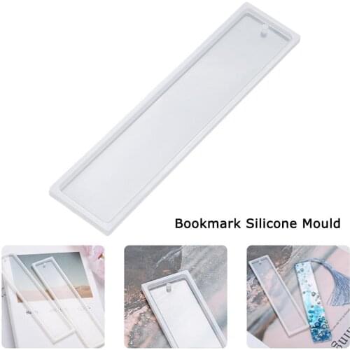 1pc High Quality Rectangle Silicone Bookmark Mold Bookmark Silicone Resin DIY Transparent Jewelry Making Mould Craft Epoxy G5A9