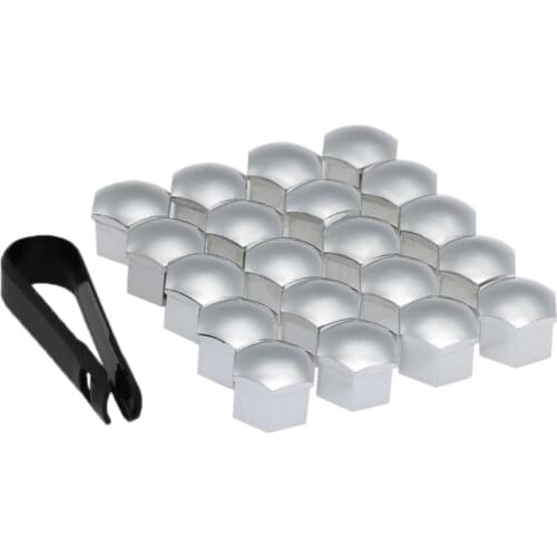 10 Pairs Deep Wheel Chrome Lug Nut Bolt Auto Hub Tyre Screw Protector Decor