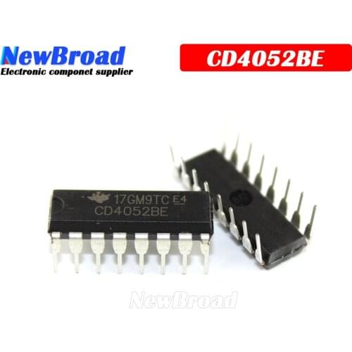 10PCS CD4052BE DIP16 CD4052 DIP 4052BE DIP-16 new and original IC