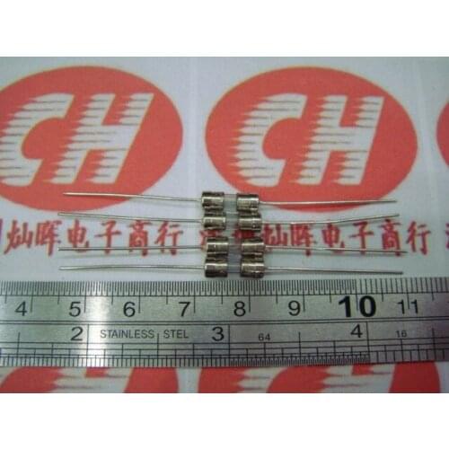 10pcs/lot 3.6 * 10mm 0.1A 250V F0.1A Leaded glass fuse fast break double hat