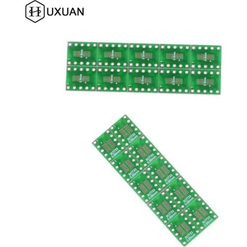 10pcs SOT23 SOP10 MSOP10 Umax SOP23 To DIP10 Pinboard SMD To DIP Adapter Plate 0.5mm/0.95mm To 2.54mm DIP Pin PCB Board Convert