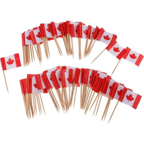 100pcs Flag Toothpicks Cake Decoration Flag Toothpicks Decorative For Burger