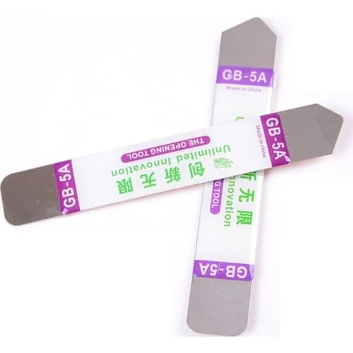 2Pcs/set Metal Flat Spudger Soft Blade Pry Bar Open Repair Tool kit for Mobile Phone Electronic Broken screen Glue Removal