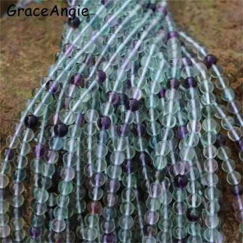 38-95pcs/strand 4mm 6mm 8mm 10mm Size DIY hand crystal jewelry accessories Blue Purple Natural Stone Beads Losse Bracelet Women