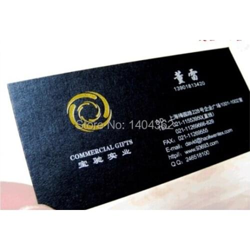 Custom 500pcs Specialty Paper - 320g Shell Paper gilding Business Cards Business Card visit card Printing
