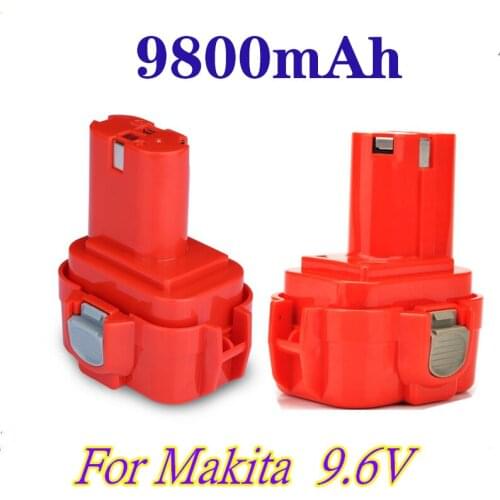 New 9.6V 9.8Ah Power Tools Battery for MAKITA 9120 9122 9133 9134 9135 9135A 6222D 6260D L10 193977-7 638344-4-2 9120 9122