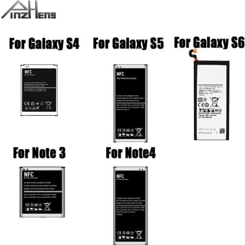 PINZHENG Battery For Samsung Galaxy S4 S5 S6 Note 3 Note 4 B800BE B600BC EB-BN910BBE EB-BG900BBC EB-BG920ABE Batteries