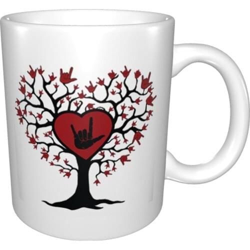 Asl Heart Tree Sign Language I Love You Mug Coffee Cup Coffee Mug Printed Mug Horse Mug