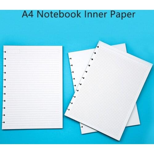 A4 Notebook Loose Leaf Paper Refill Mushroom Hole Notepad Inner Paper Core/Refilling Inner Paper Planner Inner Page Inside Paper