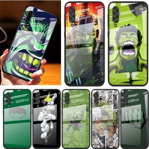 Hulks Avengers For Samsung Note 20 10 9 8 Ultra Lite Plus 5G A70 A50 A40 A30 A20 A10 Tempered Glass Phone Case