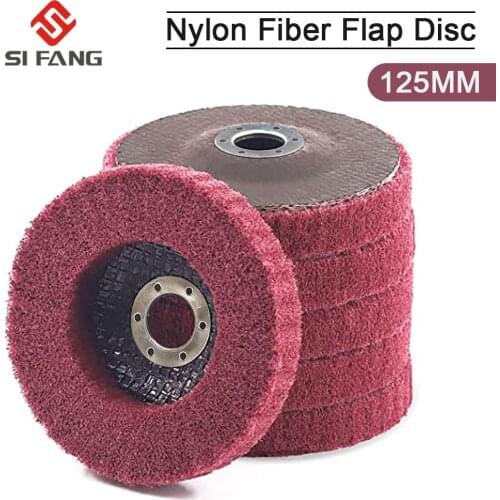 5" 125mm Nylon Fiber Flap Polishing Wheel Disc 320Grit For Angle Grinder For Wood Metal Buffing 2-10pcs