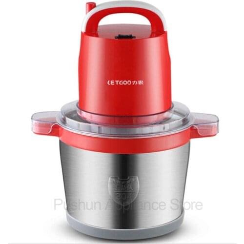 6L large Meat Grinder Chili garlic Electric Mincing Machine high speed home use or Commercial Egg Stirring mix Food Processor