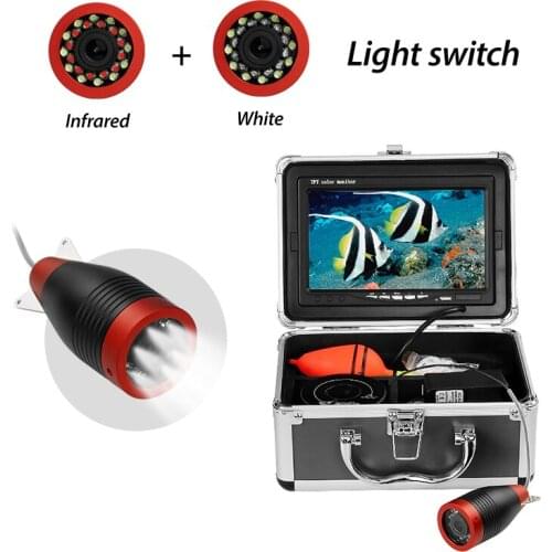 Erchang 15m 1000TVL Fish Finder Underwater Fishing Camera 12pcs Infrered Led +12pcs White Led ICE Fishing
