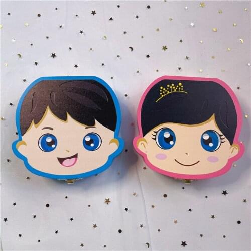 Baby Tooth Box Organizer Spanish Milk Teeth Storage Collect Umbilical Lanugo Save Case Souvenir English Portuguese Russian