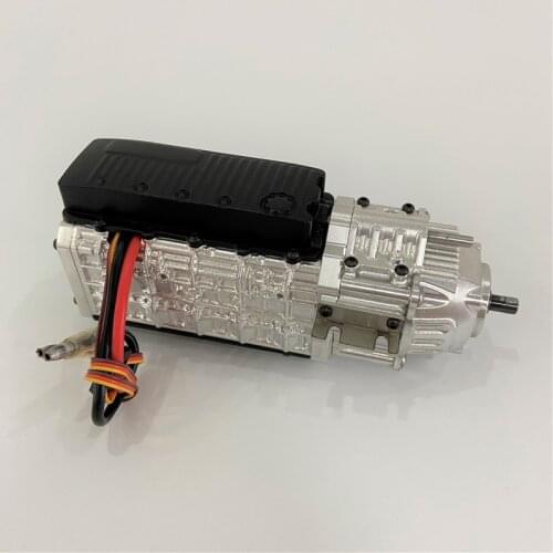 Metal Two Speed Transmission Gearbox Brush Motor for 1/14 Tamiya RC Truck Tipper Radium speed gearbox DIY electric toy car