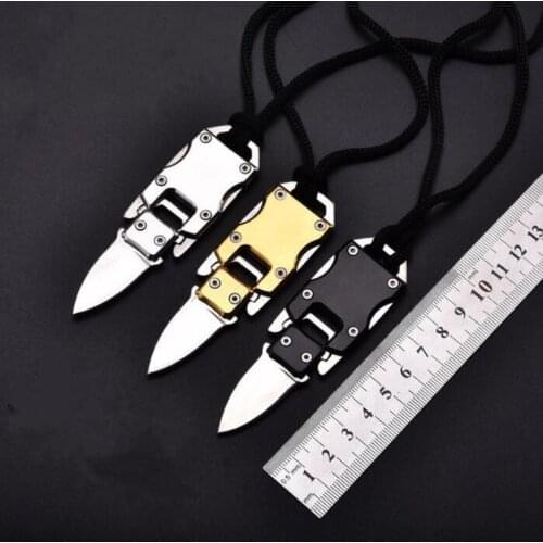 Multifunctional knife pare combat parcel letter defense peeler peel EDC self open pocket key keychain Multipurpose outdoor