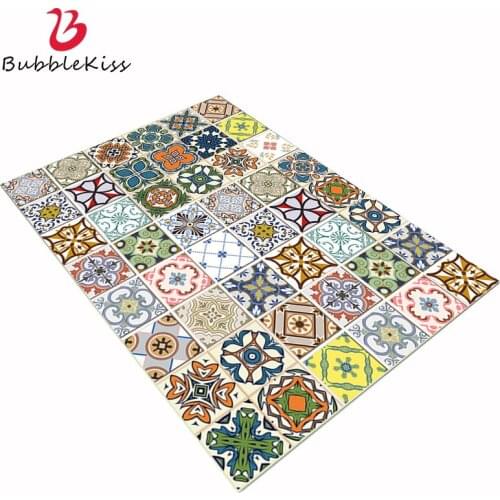 Bubble Kiss Mosaic Floral Carpets For Living Room Geometric Ethnic Plaid Bedroom Floor Mat Home Decor Sofa Bedside Large Rugs
