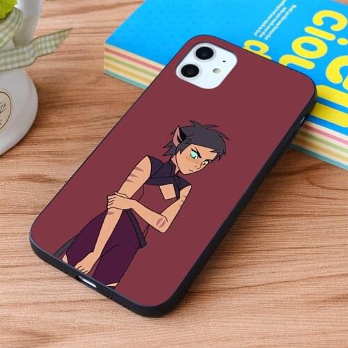 For iPhone Short Haired Catra She Ra and The Princesses of Power Soft TPU border Apple iPhone Case
