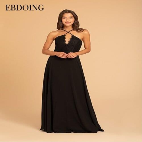 Newest Bridesmaid Dresses A-line Robe De Soiree Floor-length V-neck Neckline Sleeveless Wedding Party Dresses